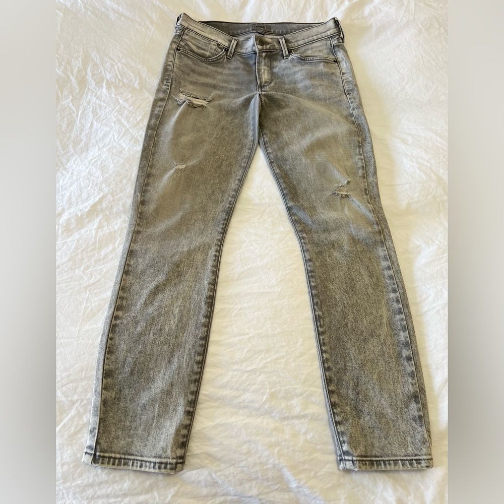 Agolde | Women’s SZ 27 | Colette Crop Gray Distressed Jeans
